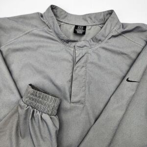 Nike Golf Windbreaker Pullover Gray Men's XL‎ RN#56323 Top With Pockets
